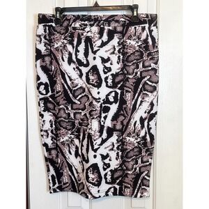 Nicki Minaj Pencil Skirt Bodycon Animal Print Sexy‎ Clubwear XXL